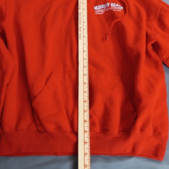 Retro Pacific & Co Surf Shop Red Pullover Hoodie Unisex Large - Picture 5 of 14
